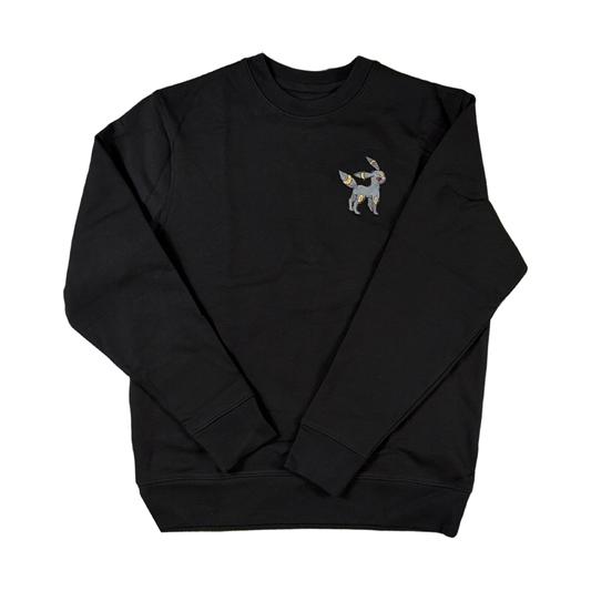 CREWNECK | MOON FOX  BLACK