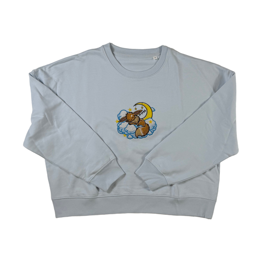 CREWNECK DAMES | SLEEPY FOX BLUE