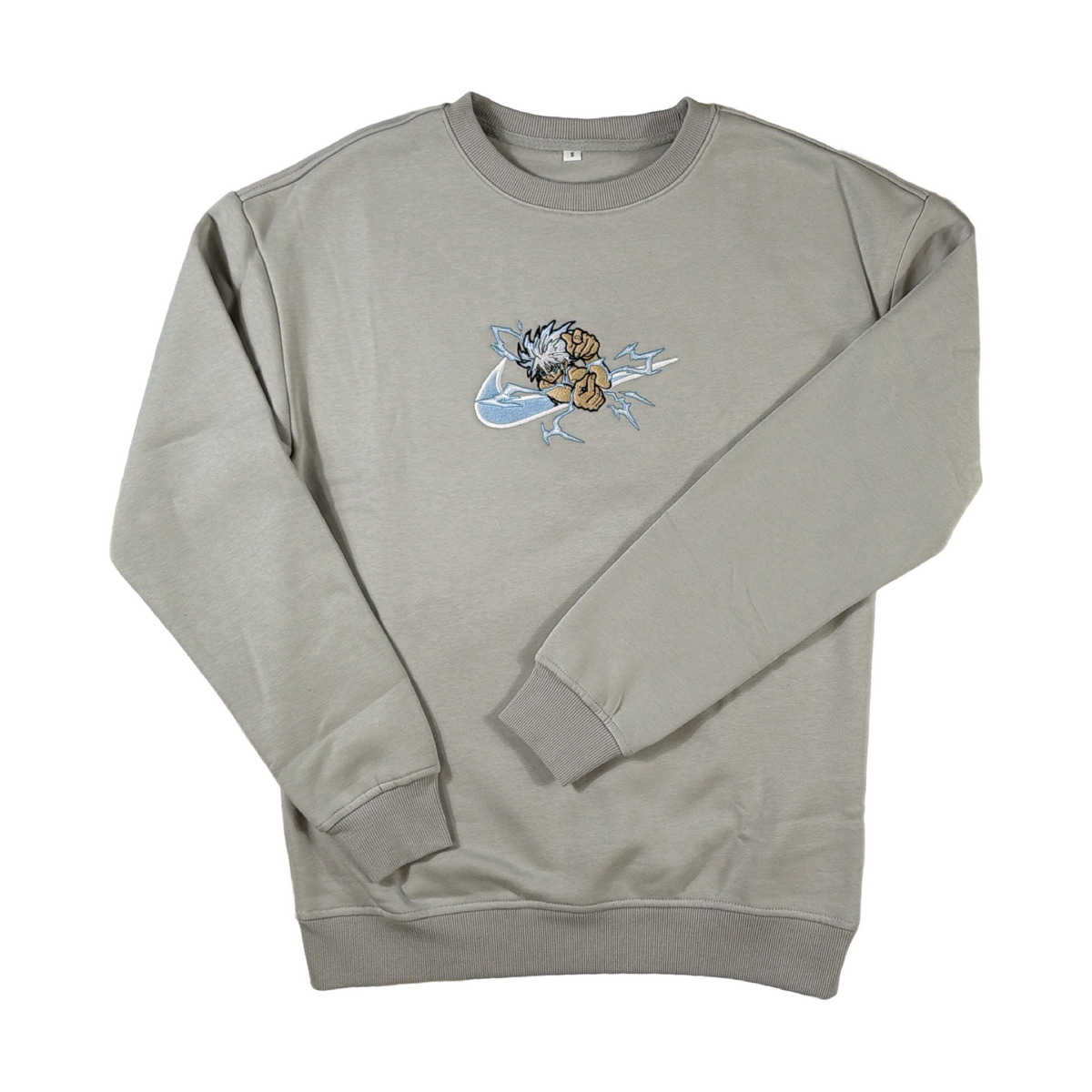 CREWNECK | WHITE LIGHTNING GREY