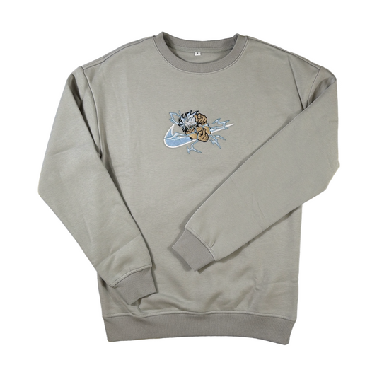 CREWNECK | WHITE LIGHTNING GREY
